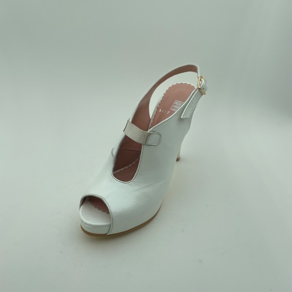 HANDMADE LEATHER WOMAN PLATFORM HEELS - Picture 3 of 12